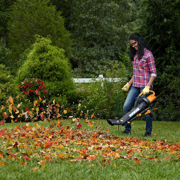 Worx TRIVAC 12 Amp 3-in-1 Blower/Mulcher/Vacuum With LEAFPRO Collection System