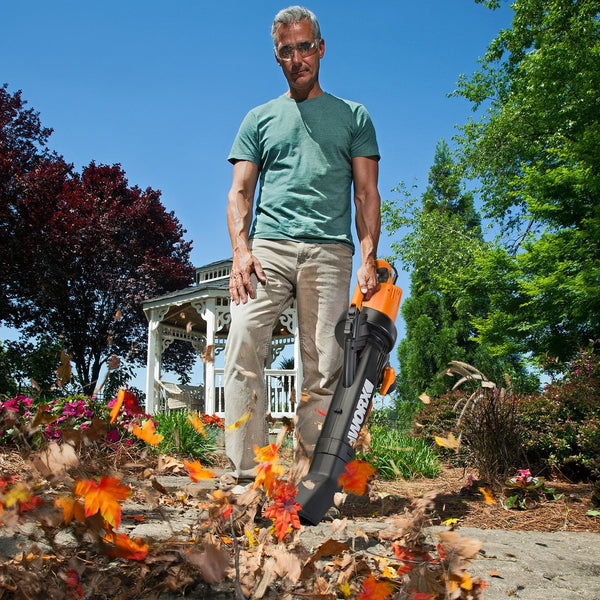 Worx TRIVAC 12 Amp 3-in-1 Blower/Mulcher/Vacuum With LEAFPRO Collection System