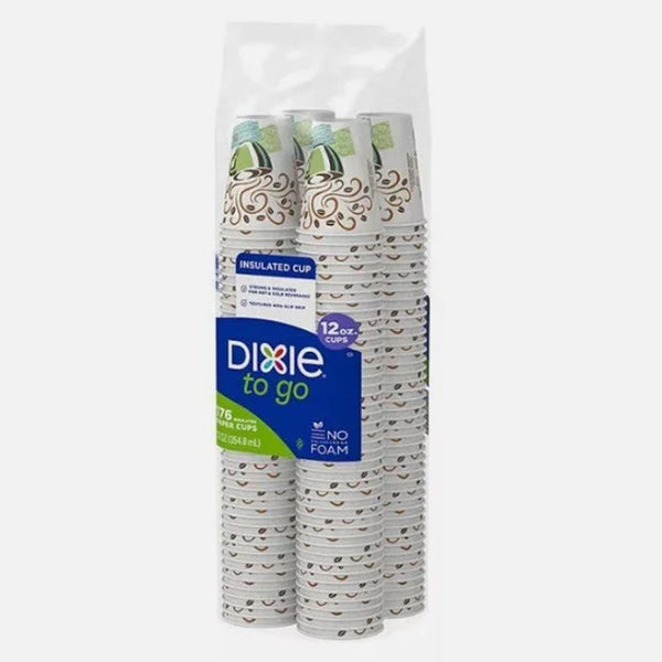 Dixie PerfecTouch Insulated HotCold Paper Cups, Coffee Haze