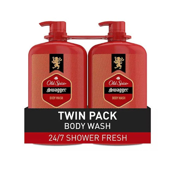 Old Spice Swagger Scent of Cedarwood Men's Body Wash, 33.4 fl. oz., 2 pk