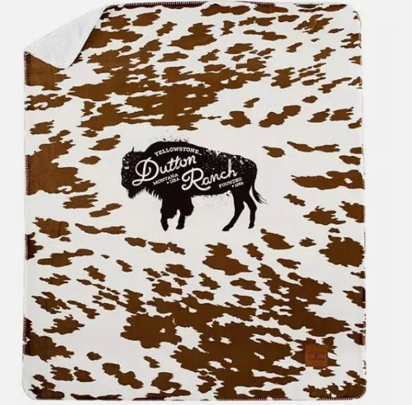 Yellowstone Silk Touch Sherpa Reverse Throw, 60" x 70"