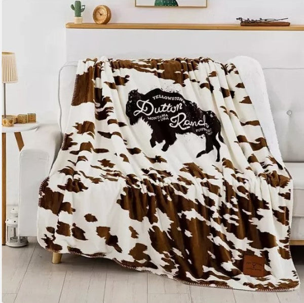 Yellowstone Silk Touch Sherpa Reverse Throw, 60" x 70"