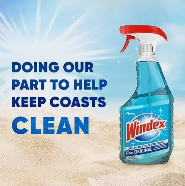 Windex Original Glass Cleaner 128 fl. oz. Refill + 32 fl. oz. Trigger