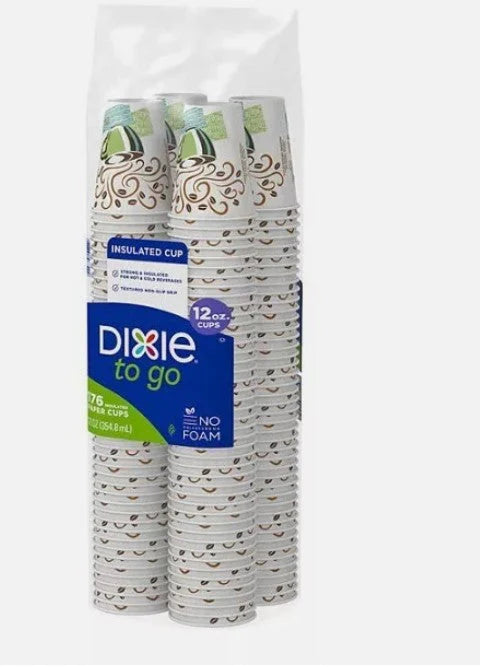 Dixie PerfecTouch Insulated HotCold Paper Cups, Coffee Haze