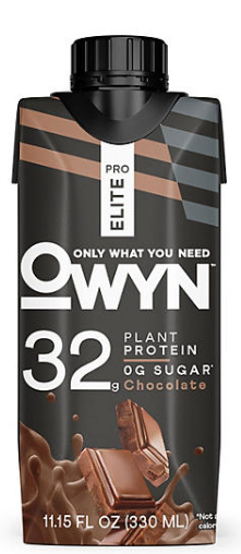 OWYN Pro Elite 32g Keto Plant Protein Shake, Chocolate 11.15 fl. oz., 15 pk.