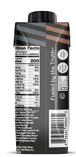 OWYN Pro Elite 32g Keto Plant Protein Shake, Chocolate 11.15 fl. oz., 15 pk.