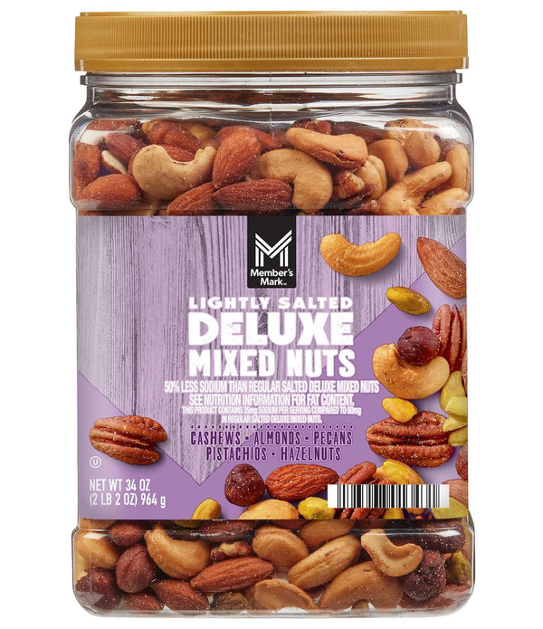 Member's Mark Lightly Salted Deluxe Mixed Nuts, 34 oz.