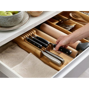 Joseph Joseph DrawerStore Bamboo 2-tier Knife Organizer