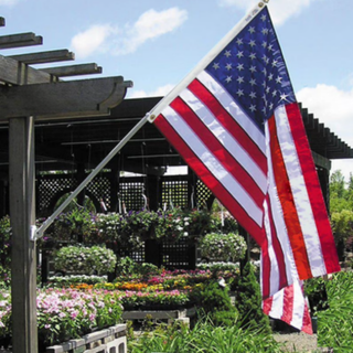 Annin - Spinning 6' Flagpole with 3'x5' Nyl-Glo United States Flag