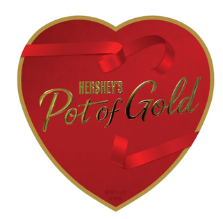 HERSHEY'S Pot of Gold Ribbon Valentine Heart, 14.4 oz.
