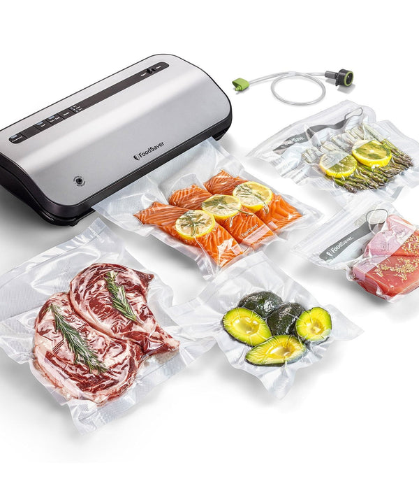 FoodSaver Preserve Vacuum Sealer, Special Value 14-Piece Starter Kit with Vacuum Seal Roll and Bags