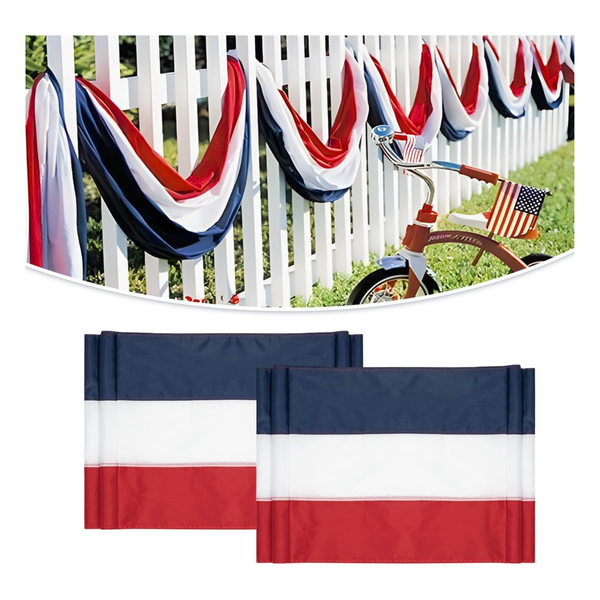 US Flag Decorations Patriotic 4th of July Bunting Banner