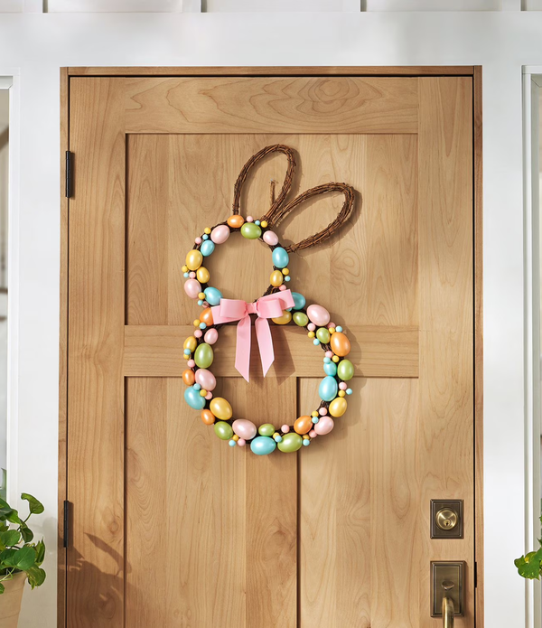 Bunny Wreath – Twig Bunny-Shaped Wreath for Easter & Spring Decor