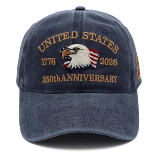 Baseball Cap USA 250th Anniversary Patriotic Hat 1776–2026