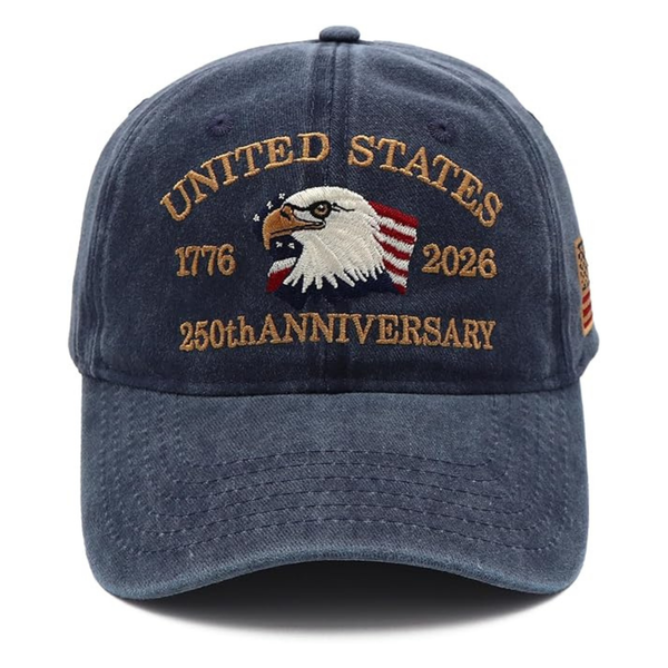 Baseball Cap USA 250th Anniversary Patriotic Hat 1776–2026