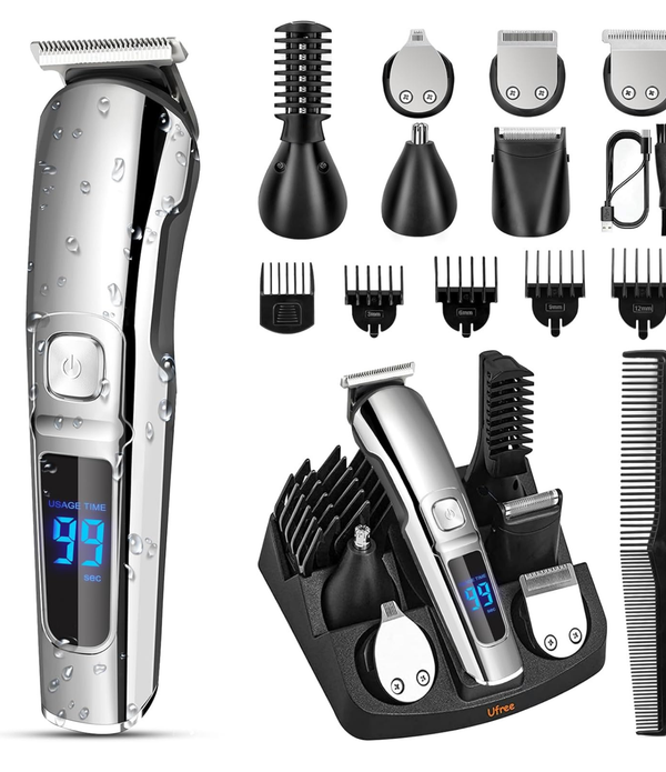Beard Trimmer for Men Waterproof Grooming Kit Father’s Day Gift