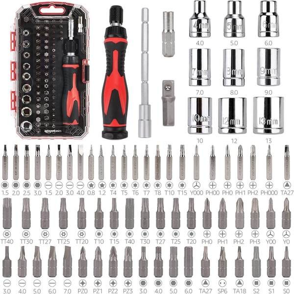 Precision Screwdriver Set 73-in-1 Magnetic Ratcheting Electronics Repair Kit for Dad