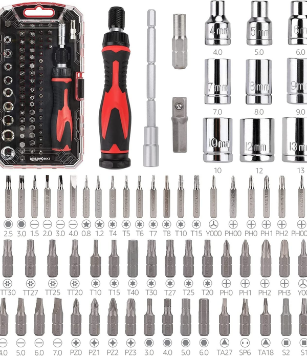 Precision Screwdriver Set 73-in-1 Magnetic Ratcheting Electronics Repair Kit for Dad