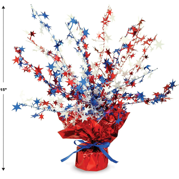4th of July Centerpieces Patriotic Star Table Decor in Red White Blue