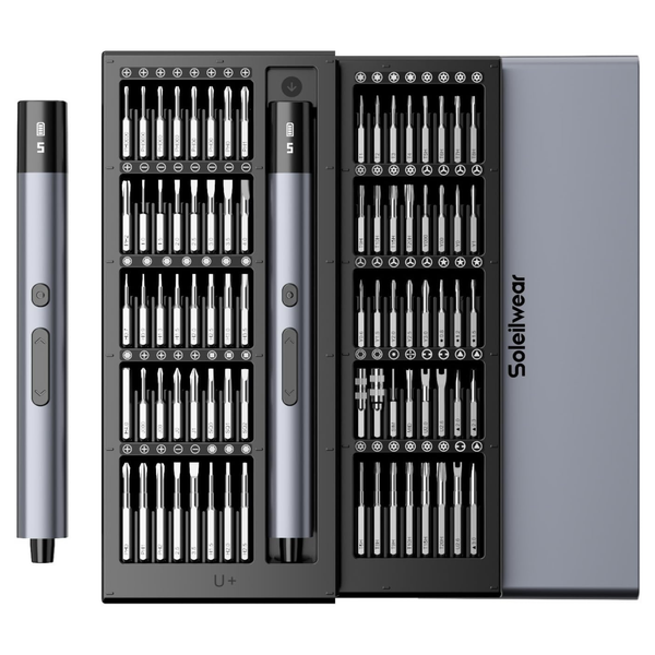 Mini Electric Screwdriver 80-in-1 Cordless Precision Repair Kit for Dad