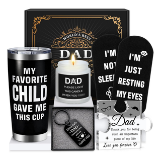 Funny Gifts for Dad Gift Basket with Tumbler and Accessories