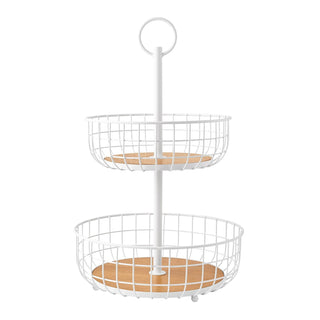 Member's Mark 2-Tier Wire Basket Stand, Assorted Colors