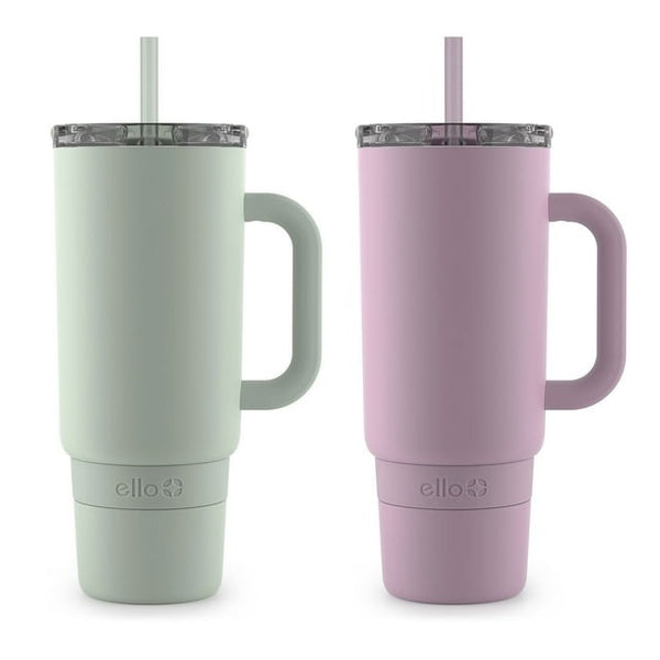 Ello Port 40-oz. Stainless Steel Tumbler with Handle, 2-Pack, Assorted Colors