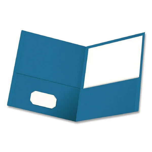 Oxford Twin Pocket Portfolios with Leatherette Grain, 25ct.