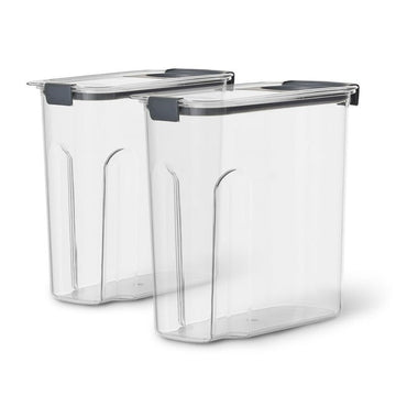 Rubbermaid Brilliance 2-Pack Cereal Pantry Storage, 18-Cup