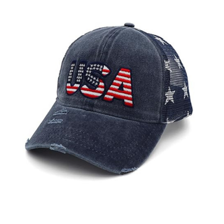 American Flag Hats Patriotic Trucker Cap for 4th of July