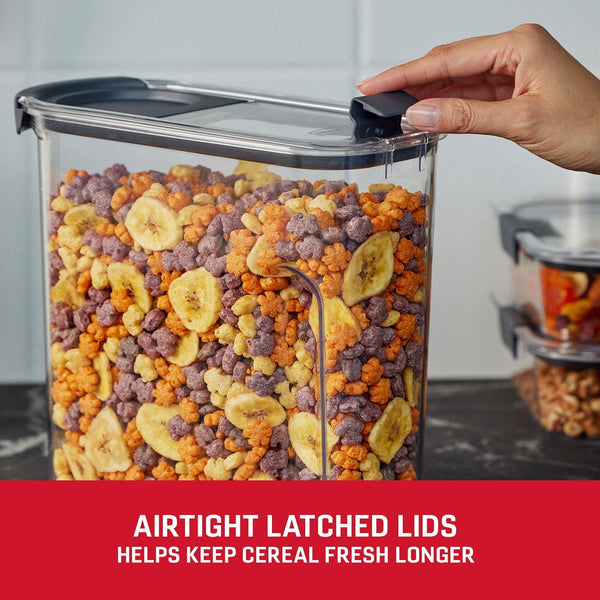 Rubbermaid Brilliance 2-Pack Cereal Pantry Storage, 18-Cup