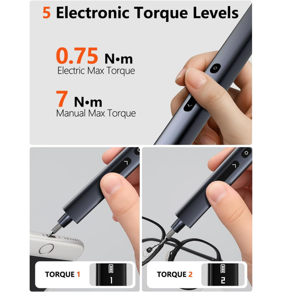 Mini Electric Screwdriver 80-in-1 Cordless Precision Repair Kit for Dad