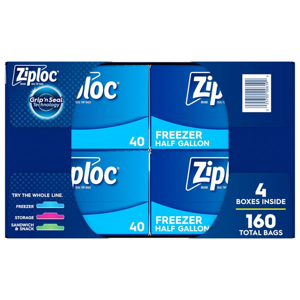 Ziploc Half Gallon Freezer Bags, 160 ct.