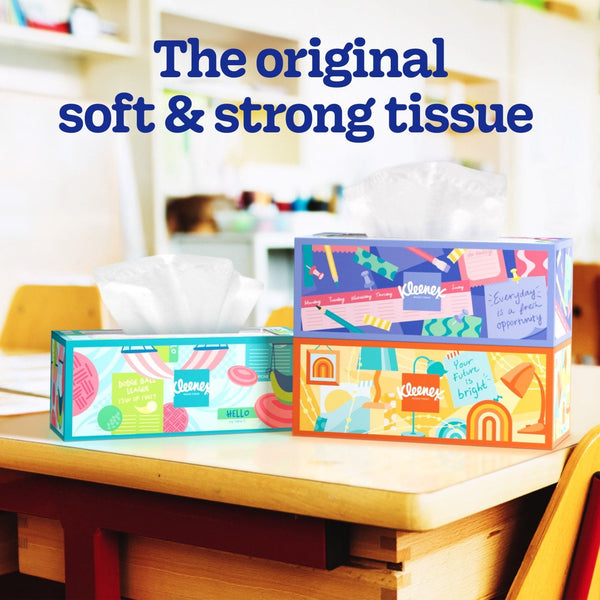 Kleenex Trusted Care 2-ply Facial Tissues 12 boxes, 160 tissues/box