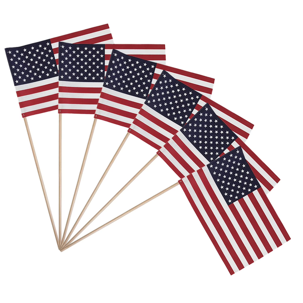 Red White and Blue Flags Patriotic Celebration Flag Kit for Memorial Day and National Events