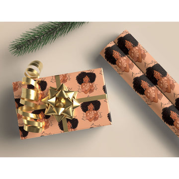 Mah Melanin Beautiful Collection Premium Wrapping Paper, 4 pk.
