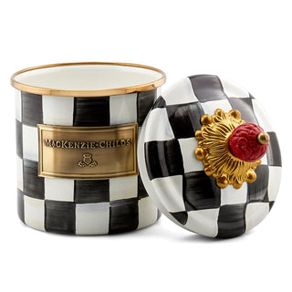 MacKenzie-Childs Courtly Check Demi Canister