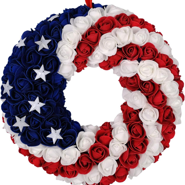 American Flag Garden Patriotic Rustic Outdoor Flag