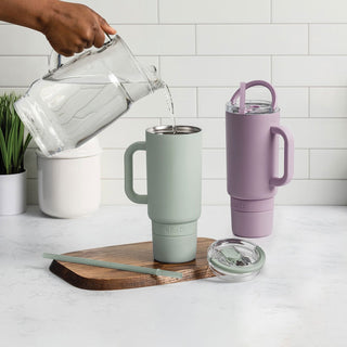 Ello Port 40-oz. Stainless Steel Tumbler with Handle, 2-Pack, Assorted Colors