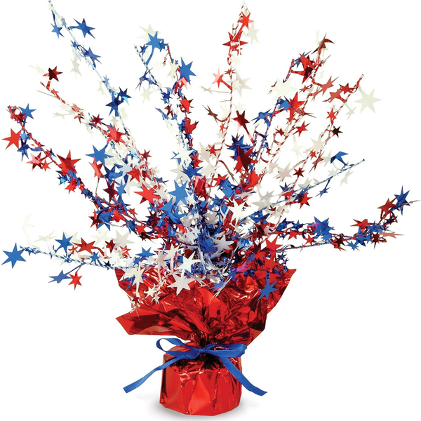 4th of July Centerpieces Patriotic Star Table Decor in Red White Blue