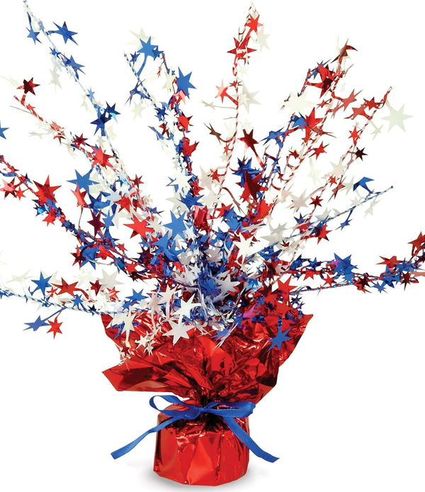 4th of July Centerpieces Patriotic Star Table Decor in Red White Blue