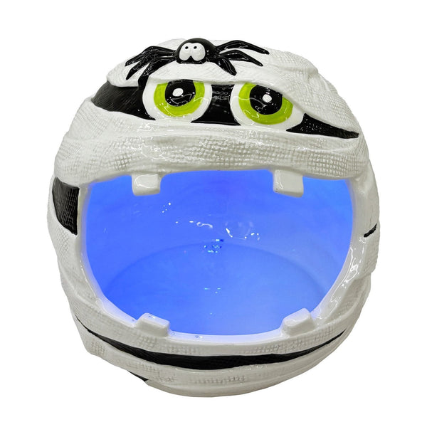 Member's Mark Pre-Lit Ceramic Mummy Halloween Candy Bowl