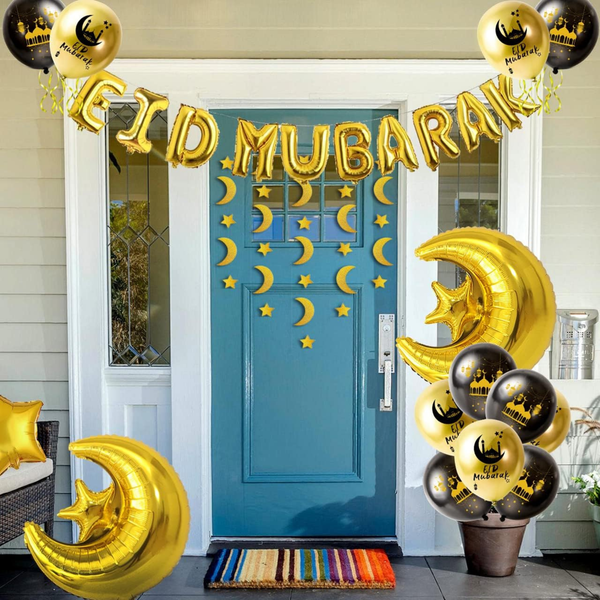 Eid Banner Party Kit with Balloons & Decorations