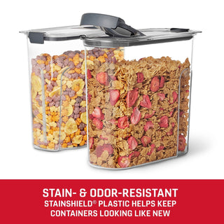 Rubbermaid Brilliance 2-Pack Cereal Pantry Storage, 18-Cup