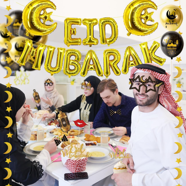 Eid Banner Party Kit with Balloons & Decorations