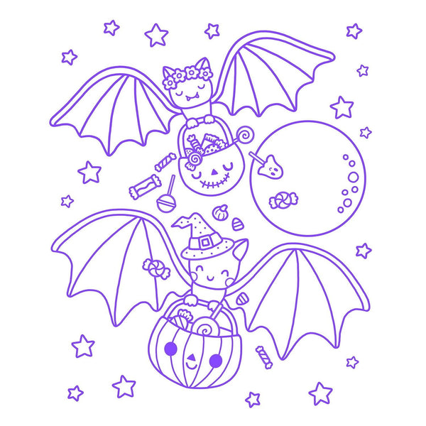 ColorWorld: Spooky Sweet Halloween, Mixed Media