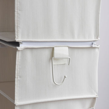 We Think Storage Set of 4 Attachable Three-Shelf Hanging Closet Organizers, Assorted Colors