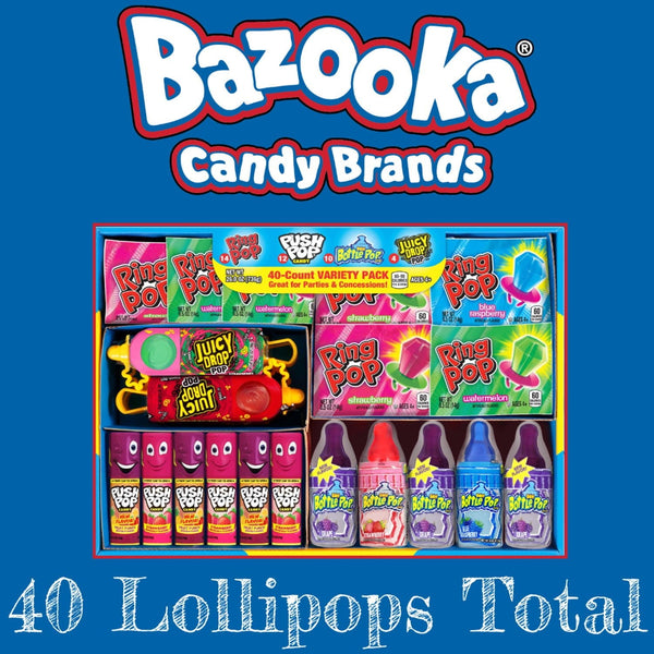Bazooka Candy, Variety Pack, 40 ct.