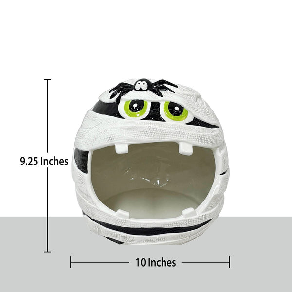 Member's Mark Pre-Lit Ceramic Mummy Halloween Candy Bowl