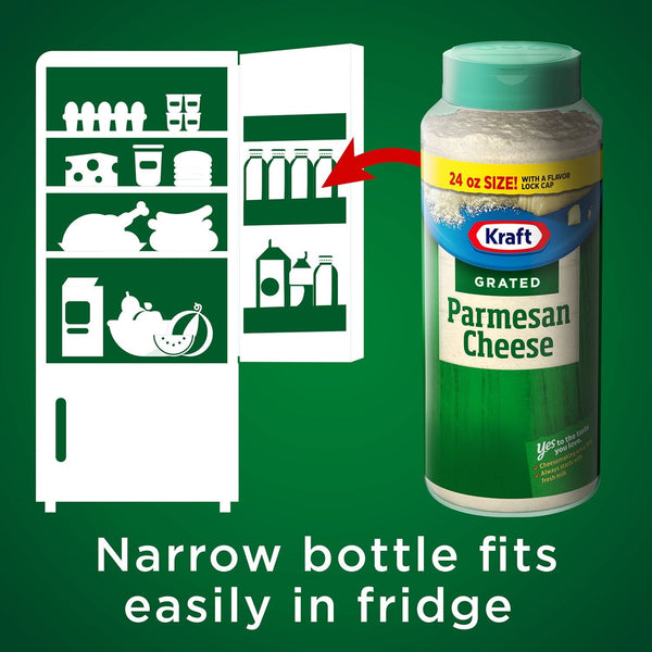 Kraft Grated Parmesan Cheese, 24 oz.